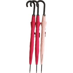 Long parapluie S.Oliver couleur uni -  poignée canne rose