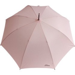 Long parapluie S.Oliver couleur uni -  poignée canne rose