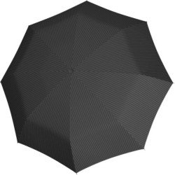 Parapluie de poche S.Oliver imprimé poignée ronde - couleur Noir