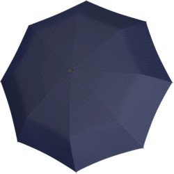 Parapluie de poche S.Oliver imprimé poignée ronde - couleur Bleu