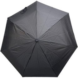 Parapluie de poche S.Oliver noir poignée ronde - couleur Noir