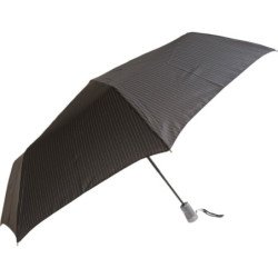 Parapluie de poche S.Oliver rayé poignée ronde - couleur Noir