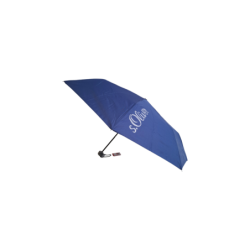 Parapluie de poche S.Oliver uni poignée ronde - couleur Gris
