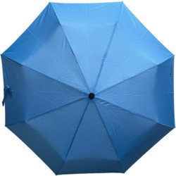 Parapluie de poche S.Oliver uni poignée ronde - couleur Bleu