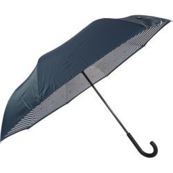 Long parapluie bicolore réversible - couleur Marine