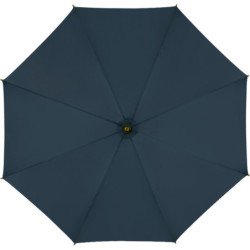 Long parapluie Falcone uni poignee en bambou - couleur Marine