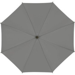 Long parapluie Falcone uni poignee en bambou - couleur Gris