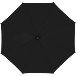 Long parapluie Falcone uni poignee en bambou - couleur Noir