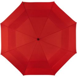Long parapluie Falcone uni poignée droite - couleur Rouge