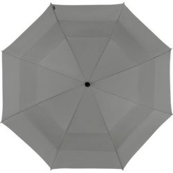 Long parapluie Falcone uni poignée droite - couleur Gris
