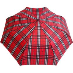 Parfi lance sa collection de parapluie moyen nommée Kapria - couleur Tartanrouge