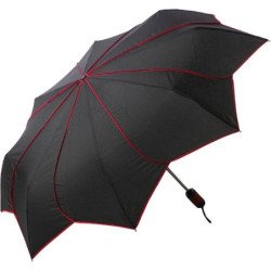 Parapluie de poche Pierre Cardin forme fleurs bicolore - couleur Housse Noire