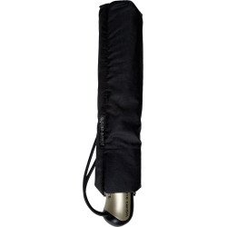 Parapluie de poche Pierre Cardin noir poignée droite - couleur Noir