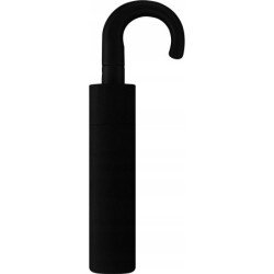 Parapluie de poche  noir avec canne automatique - couleur Noir
