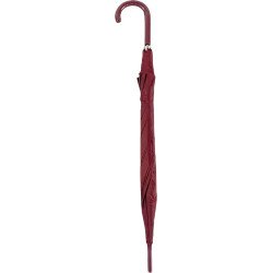 Long parapluie uni avec canne - couleur Bordeaux