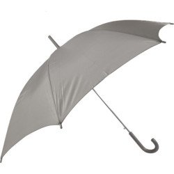 Long parapluie uni avec canne - couleur Gris