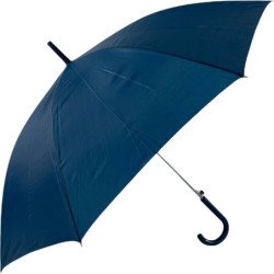 Long parapluie uni avec canne - couleur Marine