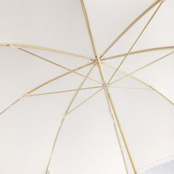 Long parapluie Vogue de cérémonie en dentelle - couleur Écru