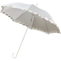 Long parapluie Vogue de cérémonie en dentelle - couleur Blanc