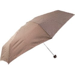Parapluie de poche Vogue à damier beige et brun sur prorain.shop - couleur Marron