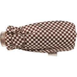 Parapluie de poche Vogue à damier beige et brun sur prorain.shop - couleur Marron