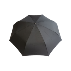 Duomatic Parapluie Homme -  uni noir -  avec fourreau en skai - couleur Noir